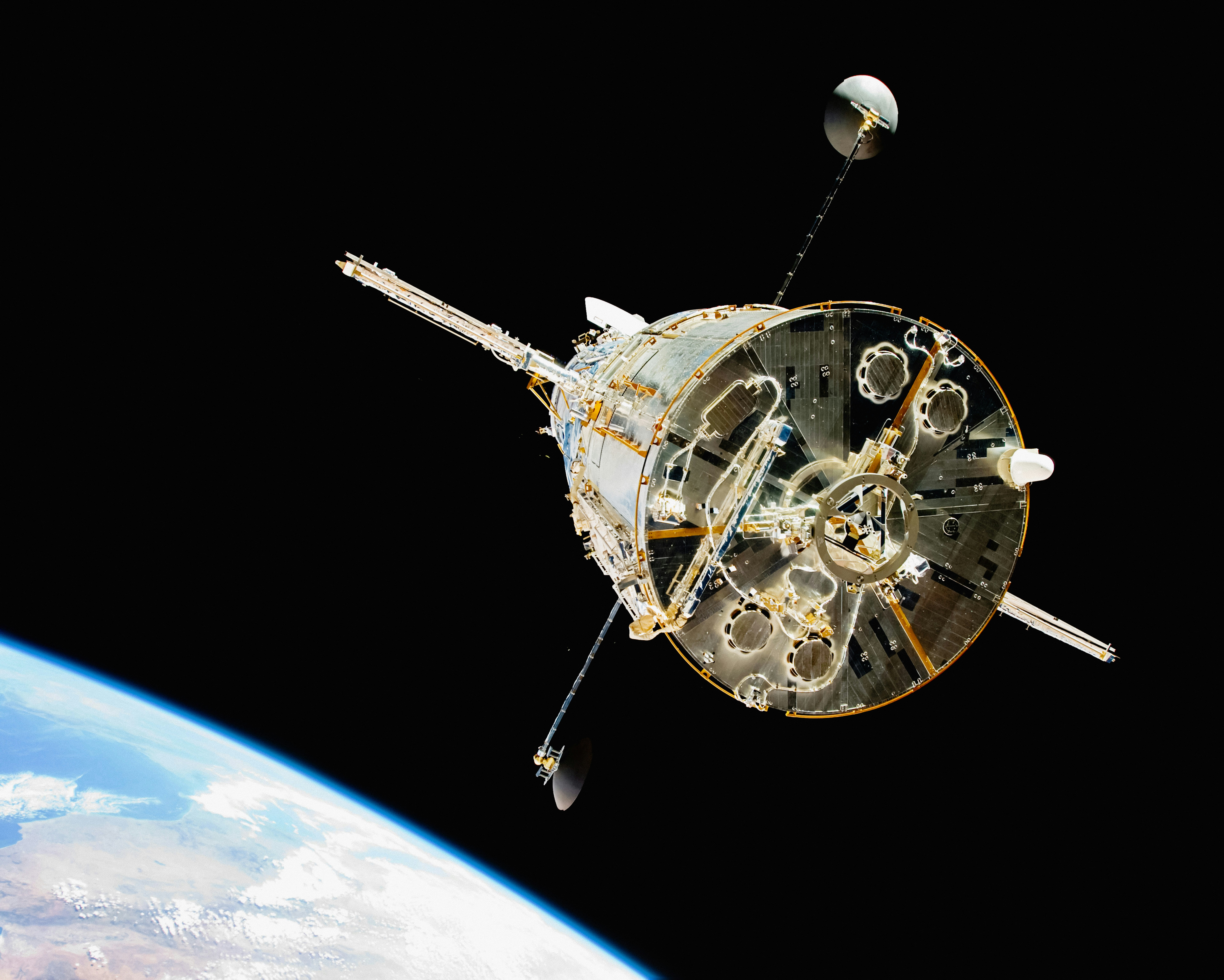 NASA Hubble Space Telescope deep space image showing stars and galaxies, representing the cosmos that LEO Systems helps clients reach